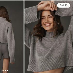 *SOLD* Reformation Garrett Cashmere Cropped Turtleneck Sweater